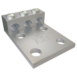 Conversions Technology Aluminum Three Barrel Connectors 6 AWG to 240 kcmil 1/2 Inch Stud Size