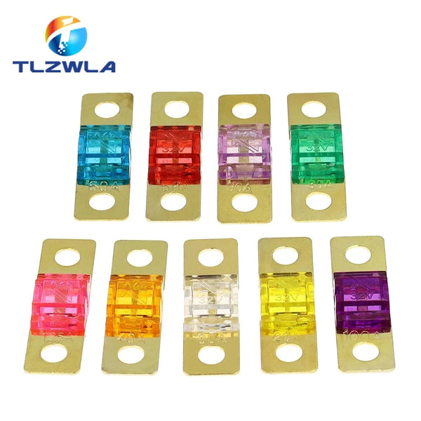 Conversions Tech ANS FUSE 20A 30A 40A 50A 60A 70A 80A 100A 125A 150A 175A ANL Gold Plated Stud Car Fuses Mini Car Stereo Audio AFS Fuse