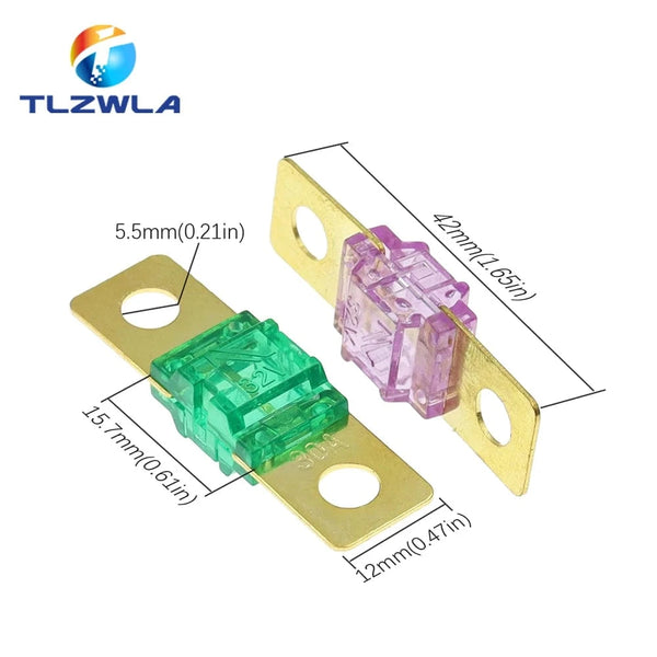 Conversions Tech ANS FUSE 20A 30A 40A 50A 60A 70A 80A 100A 125A 150A 175A ANL Gold Plated Stud Car Fuses Mini Car Stereo Audio AFS Fuse