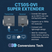 Conversions Technology Audio Video Extender Audio Video Extender  |  DVI over Cat5e, 300ft