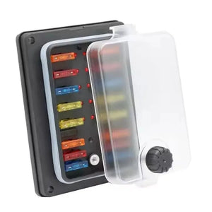 Conversions Tech 12 V / 100A Automotive DC12V LED Indicator ATC / ATO Blade Fuses Fuse Block 10 Way Fuse Box with LED for Auto Marine Car