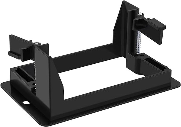 Conversions Technology Wall Plates AV Wall Plate | Low Voltage Bracket | 1 Gang, Black  Easy Install