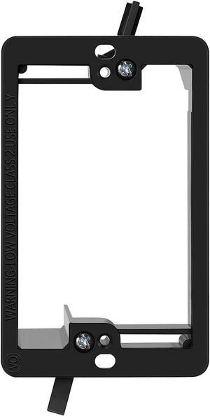 Conversions Technology Wall Plates AV Wall Plate | Low Voltage Bracket | 1 Gang, Black  Easy Install