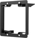 Conversions Technology Wall Plates AV Wall Plate | Low Voltage Bracket | 2 Gang, Black  Easy Install