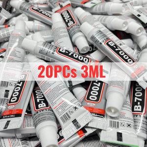Conversions Tech 250 Pieces / CHINA B7000 3ML Glass Plastic Universal DIY Glue B-7000 Clear Contact Phone Repair Adhesive 5/10/20/50 Pieces