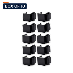 Conversions Tech Keystone Box of 10 ($0.99 ea) Blank Keystone Insert, Black | Fills Unused Plate Port | 5100-031