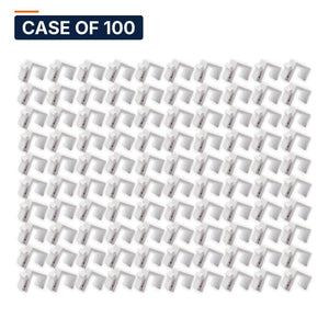 Conversions Tech Keystone Case of 100 ($0.39 ea) Blank Keystone Insert, White | Fills Unused Plate Port | 5100-030