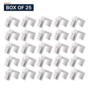 Conversions Tech Keystone Box of 25 ($0.44 ea) Blank Keystone Insert, White | Fills Unused Plate Port | 5100-030