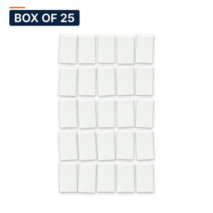 Conversions Tech Wall Plates Box of 25 ($0.40 ea) Blank Wall Plate, 1-Gang, White | Covers Unused Box | 5110-007