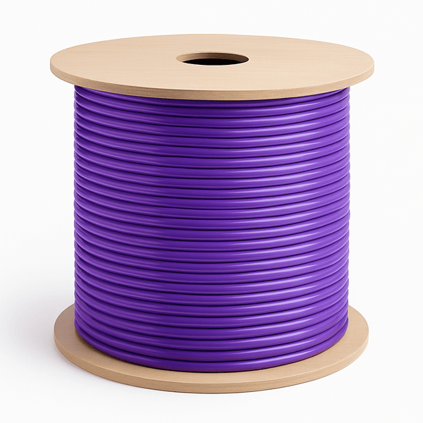 Sigma Wire & Cable Bulk Coax Bulk RG6 Coaxial Cable | Dual Shield, 60% Braid | 1000 ft | Purple