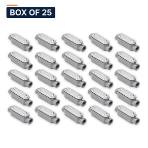 Conversions Tech Electrical > Conduit Fittings > Conduit Bodies Box of 25 ($5.76 ea) C Conduit Body 1-1/2 in. Set-Screw, EMT, Copper-Free Aluminum, with Cover & Gasket | 677-30015
