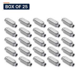 Conversions Tech Electrical > Conduit Fittings > Conduit Bodies Box of 25 ($6.68 ea) C Conduit Body 1-1/4 in. Set-Screw, EMT, Copper-Free Aluminum, with Cover & Gasket | 677-30014