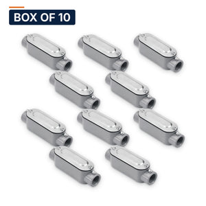 C Conduit Body 1/2 in. Set-Screw, EMT, Copper-Free Aluminum, with Cover & Gasket