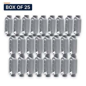 Conversions Tech Electrical > Conduit Fittings > Conduit Bodies Box of 25 ($2.92 ea) C Conduit Body 1/2 in. Threaded, Rigid/IMC, Copper-Free Aluminum, with Cover & Gasket | 675-30011