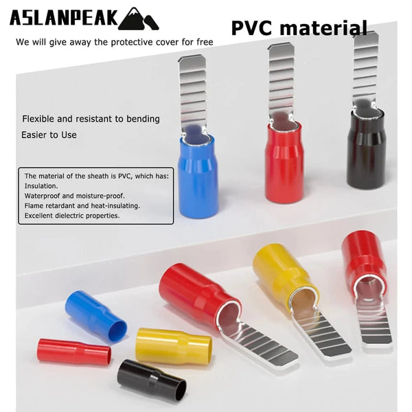 Conversions Tech C45 Copper silver plating terminal Circuit Breaker plug Pin-Shaped Cable Wire Lug Insert Crimp Terminal C45 Air Switch Lug