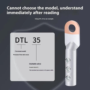 Conversions Tech Cable copper joint screw fixed copper wire nose copper aluminum transition terminal aluminum wire ear Crimp Terminal connector