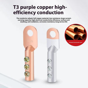 Conversions Tech Cable copper joint screw fixed copper wire nose copper aluminum transition terminal aluminum wire ear Crimp Terminal connector
