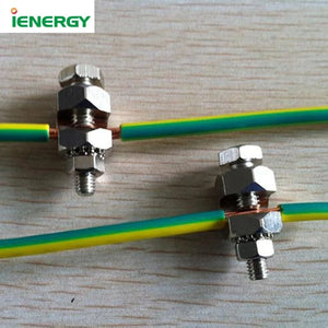 Conversions Tech photovoltaic components Cable Insulated Terminal Copper Screw Lugs Solar Panel Earthing Clamps Solar Grounding Clips