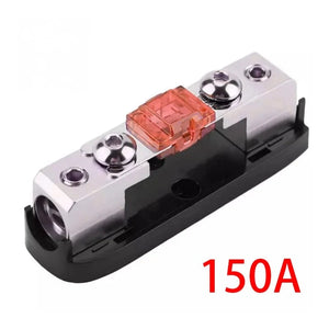 Conversions Tech 150A Car Audio Fuse Power Fuse Holder 30-150A Stereo Audio Single Way AGU Fuse Holder Power Distribution Block Fusebox Car Fuse
