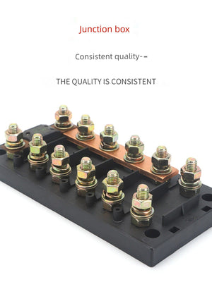 Conversions Tech Car Overcurrent Safety Plate Seat 8M Bolt Binding Post RV Restoration High Current Fuse Fuse Box Seat