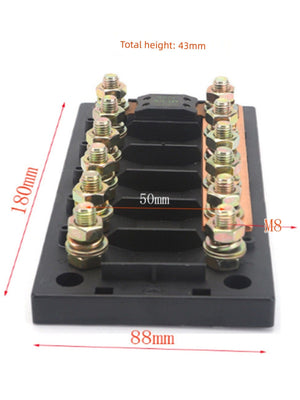 Conversions Tech Car Overcurrent Safety Plate Seat 8M Bolt Binding Post RV Restoration High Current Fuse Fuse Box Seat