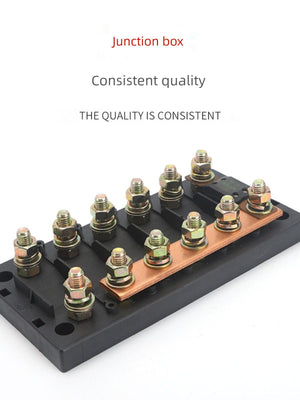 Conversions Tech Car Overcurrent Safety Plate Seat 8M Bolt Binding Post RV Restoration High Current Fuse Fuse Box Seat