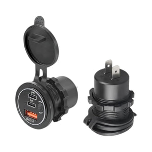 Conversions Technology Car USB Charging Port Converter Socket  | Fast 75W Dual Charger