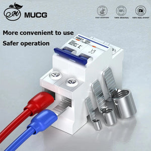 Conversions Tech Circuit Breaker plug Pin-Shaped Cable Wire Lug Insert Crimp Terminal C45 Air Switch Lug C45 - 16 14 12 10 8 6 4 2 1 2/0 AWG