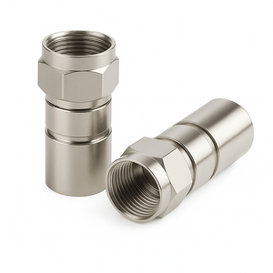 Conversions Technology Coax Accessories Coax Connector | RG6 F all metal compression connector 100 pcs Bag