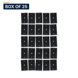 Conversions Tech Wall Plates Box of 25 ($1.40 ea) Coax Wall Plate, 1-Port F81, 1-Gang, Black | Female to Female F-Connector, 3 GHz | 500-101