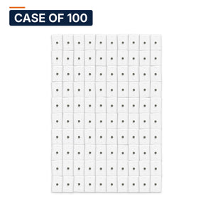 Conversions Tech Wall Plates Case of 100 ($1.23 ea) Coax Wall Plate, 1-Port F81, 1-Gang, White | Female to Female F-Connector, 3 GHz | 500-107