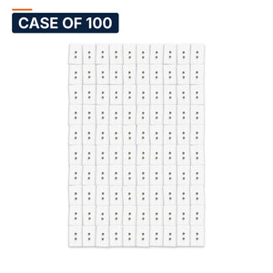 Conversions Tech Wall Plates Case of 100 ($1.60 ea) Coax Wall Plate, 2-Port F81, 1-Gang, White | Female to Female F-Connectors, 3 GHz | 500-207