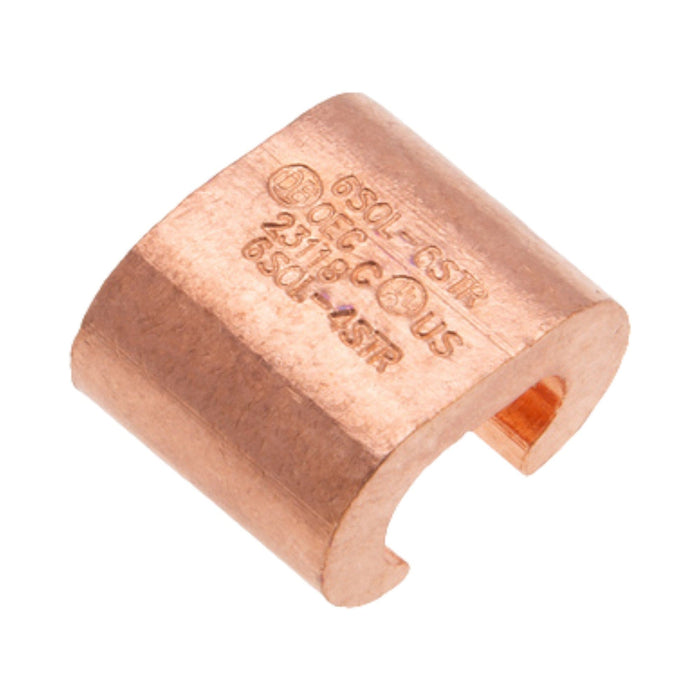 Conversions Technology Compression Grounding C-TAP Connector, 1-2/0 AWG Str, 3/8" Rod Run, #6 AWG Sol-#2 AWG Str Tap