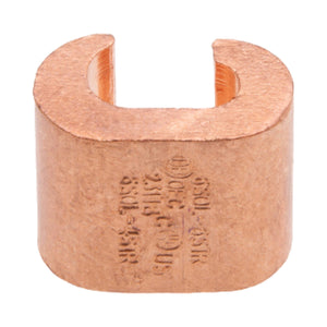 Conversions Technology Compression Grounding C-TAP Connector, 1-2/0 AWG Str, 3/8" Rod Run, #6 AWG Sol-#2 AWG Str Tap