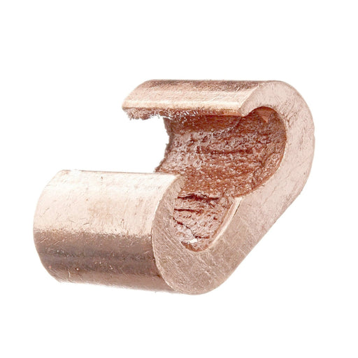 Conversions Technology Compression Grounding C-TAP Connector, 6 AWG Sol/Str, 1/4" Run, #6 AWG Sol/Str Tap