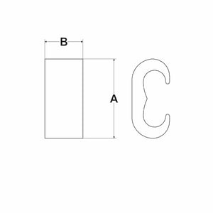 Conversions Technology Compression Grounding C-TAP Connector, 6 AWG Sol/Str, 1/4" Run, #6 AWG Sol/Str Tap