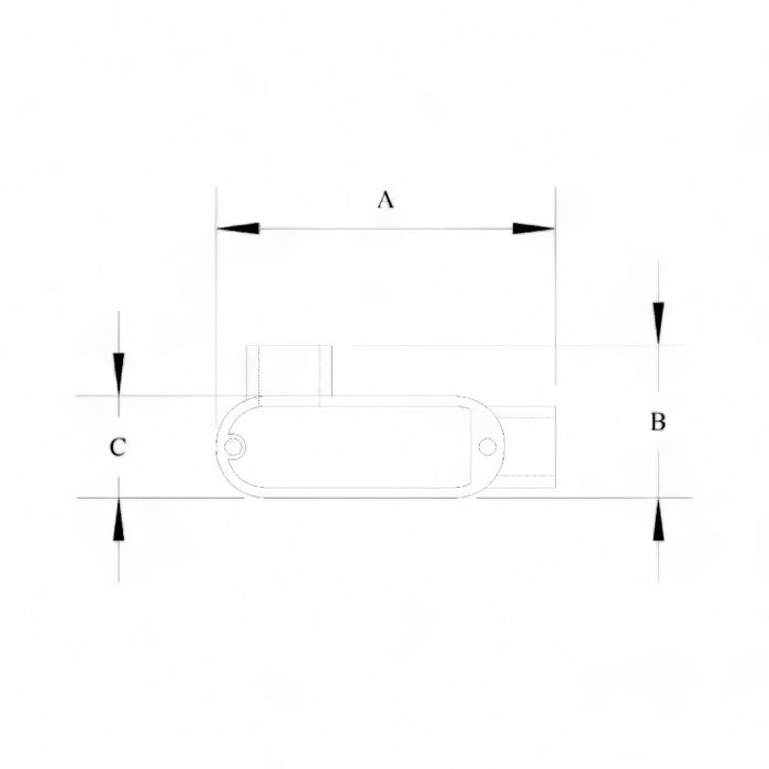 Rigid Conduit Body LL Series  3/4” UL Threaded