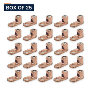 Conversions Tech Electrical > Connectors > Mechanical Connectors Box of 25 ($1.72 ea) Conversions Tech Copper Terminal Lug 14 AWG Solid - 6 AWG CU