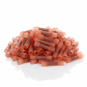 Conversions Tech Conversions Tech Heat-Shrink Butt Splice Connector (22–18 AWG, Red) Sealed Crimp Splice (Bag of 100)