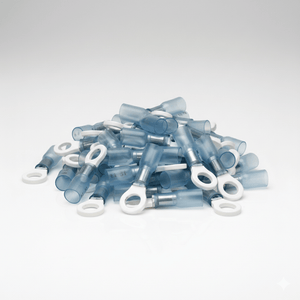 Conversions Tech Conversions Tech Heat-Shrink Ring Terminal, Blue — 16–14 AWG, 5/16" Stud