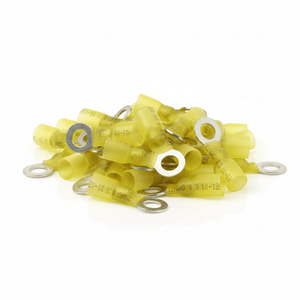 Conversions Tech Conversions Tech Heat-Shrink Ring Terminal, Yellow — 12–10 AWG, #10 Stud