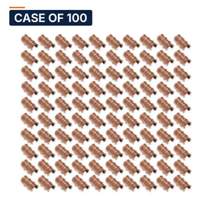Conversions Tech Case of 100 ($1.84 ea) Copper Compression C-Tap, Thin Wall | Irreversible Grounding Tap | 610-23106