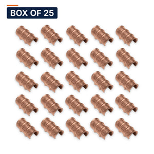 Conversions Tech Box of 25 ($2.12 ea) Copper Compression C-Tap, Thin Wall | Irreversible Grounding Tap | 610-23106