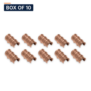 Conversions Tech Box of 10 ($2.29 ea) Copper Compression C-Tap, Thin Wall | Irreversible Grounding Tap | 610-23106