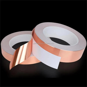 Conversions Tech C1 / 30 mm / 4m|3cm * 4m Copper Foil Tape, Copper Tape for Stained Glass, Copper Conductive Tape for Guitar EMI Shielding Electrical Repairs