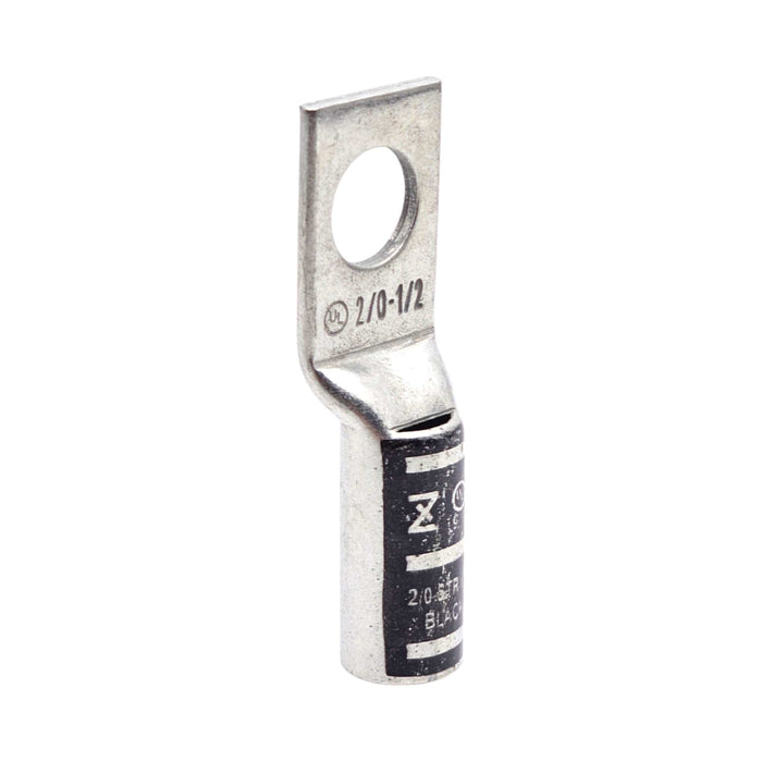 Conversions Technology Copper Long Barrel One Hole Compression Lug 2/0 AWG 1/2-inch Bolt Size