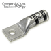 Conversions Technology Copper Long Barrel One Hole Compression Lug 750 MCM 1/2-inch Bolt Size
