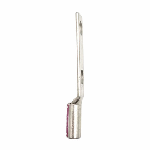 Conversions Technology Copper Long Barrel Two Hole Compression Lugs 1/0 AWG 1/2-inch Bolt Size