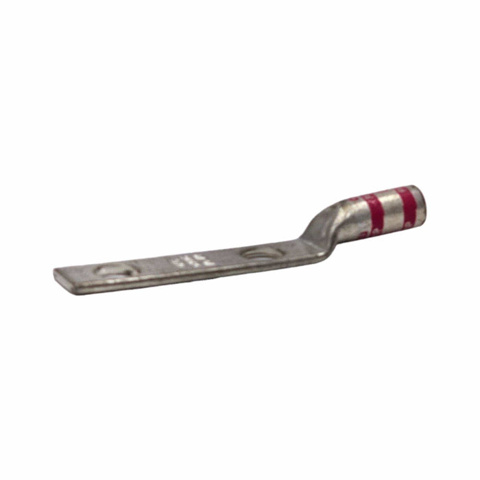 Conversions Technology Copper Long Barrel Two Hole Compression Lugs 1/0 AWG 1/2-inch Bolt Size