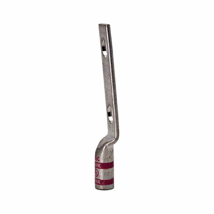 Conversions Technology Copper Long Barrel Two Hole Compression Lugs 1/0 AWG 1/2-inch Bolt Size